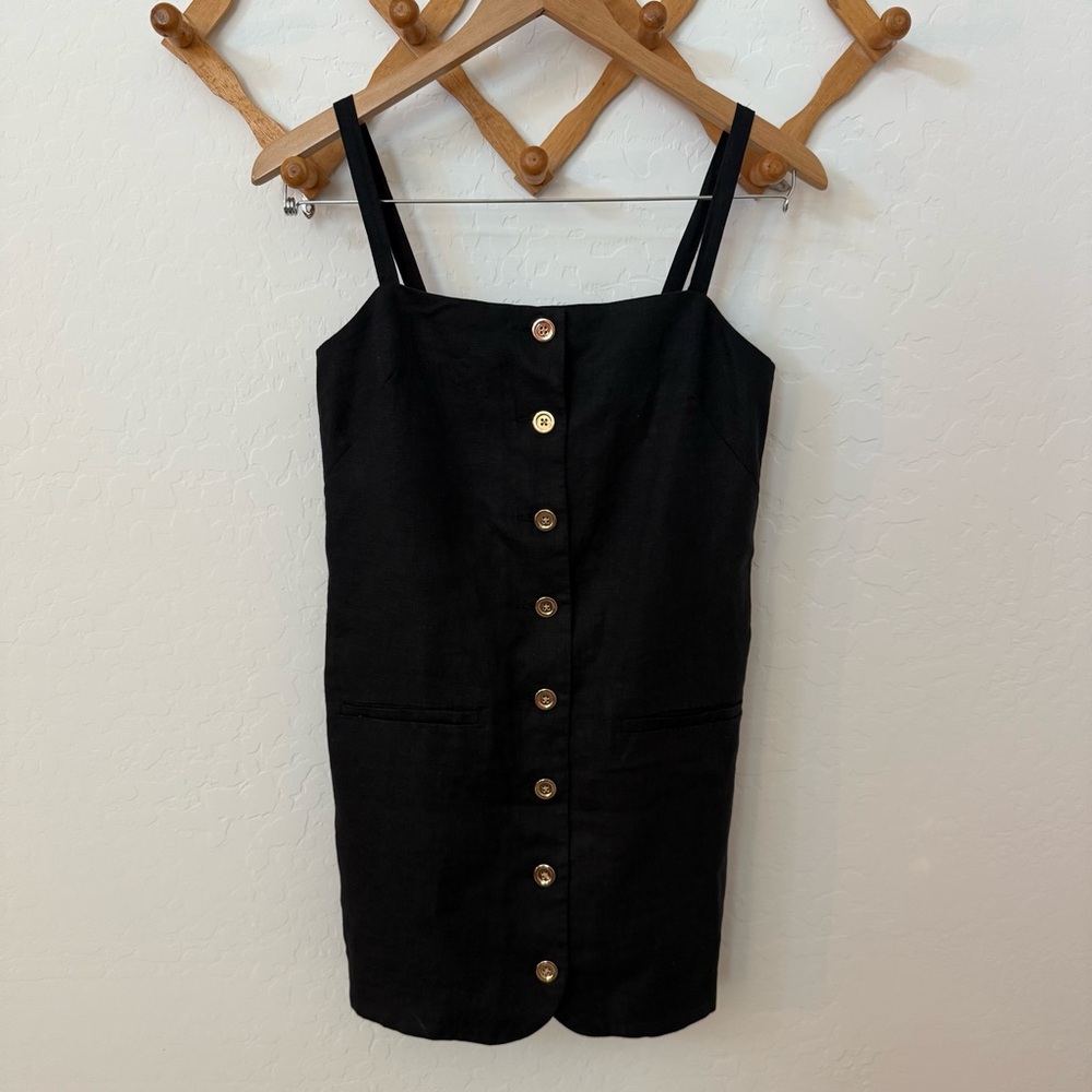 J. Crew Black Claudia Mini Dress